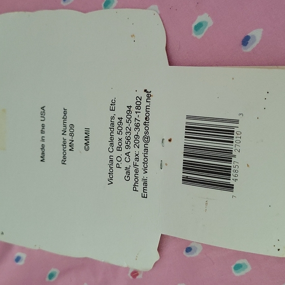 2004⚓Vintage Victorian calendar - Picture 2 of 2